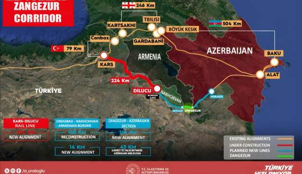 Формируемое Турцией "Кавказское транспортное кольцо"