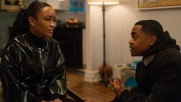 Diana and Tariq check in with one another during Power Book II: Ghost Season 4 Episode 7.