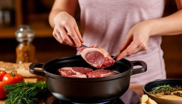 Бабушкин метод: как обычный граненый стакан делает мясо нежным и сочным при варке