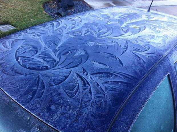 Природный Art на крыше зима, красиво, мороз