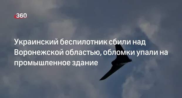 Губернатор Гусев: украинский дрон самолетного типа уничтожили под Воронежем