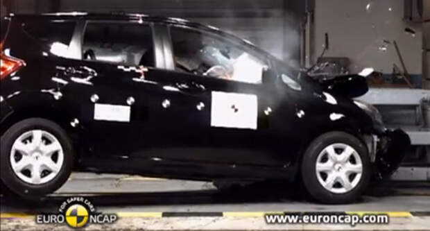 Nissan Note 2013 получил 4-звездочный рейтинг безопасности Euro NCAP [Видео]