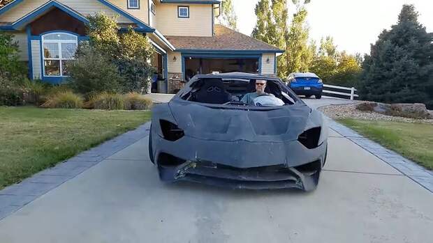 Отец для своего сына на 3D-принтере напечатал Lamborghini Aventador. Не поверите, он ездит, тормозит