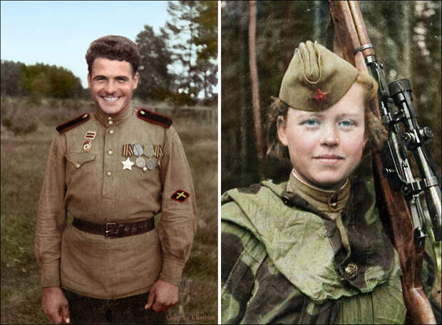 раскрашеные фотографии