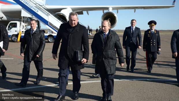 Путин, Рогозин, Комаров, Восточный, старт ракеты-носителя с Восточного