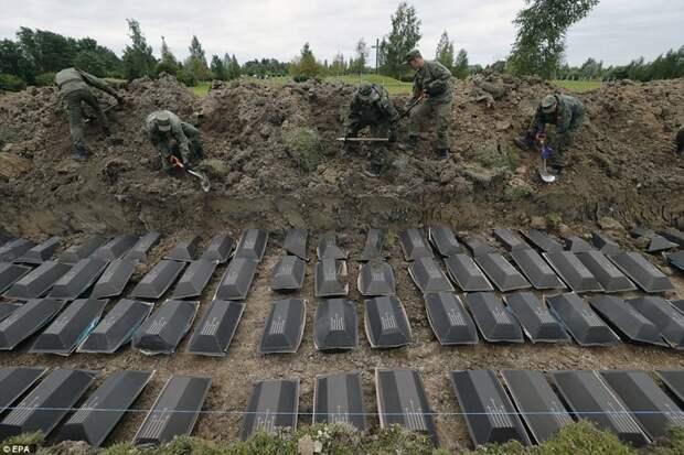 Останки 1400 немецких солдат перезахоронили под Петербургом Великая Отечественная, блокада, война, ленинград, немцы, петербург, солдаты, фашисты