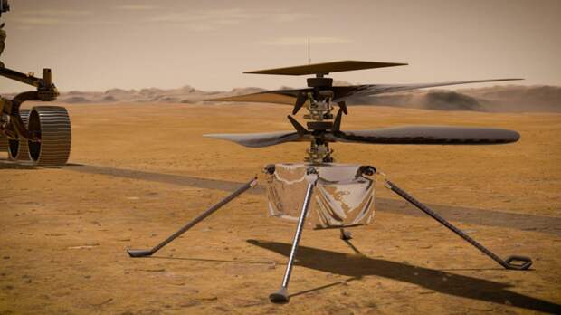 Марсианский вертолет Ingenuity протестировал свои лопасти перед первым полетом