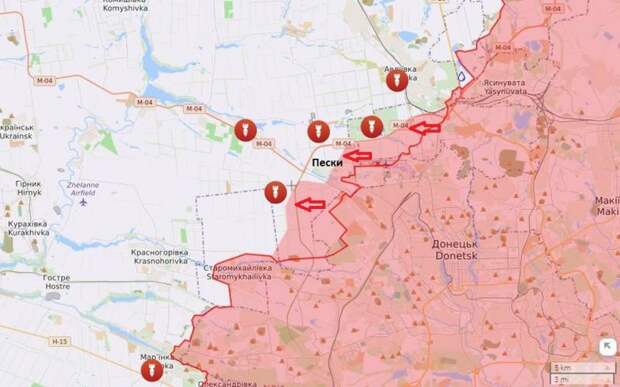 ВС РФ применили тактику огневого вала в боях в Марьинке