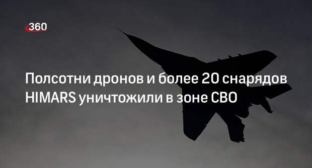 Минобороны России: средства ПВО за сутки сбили два украинских самолета МиГ-29