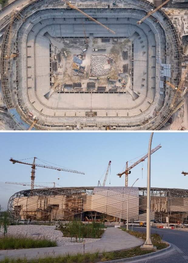 Строительство близится к финалу Education City Stadium (Эдьюкейшн Сити, Катар ЧМ-2022). | Фото: qa.linkedin.com.