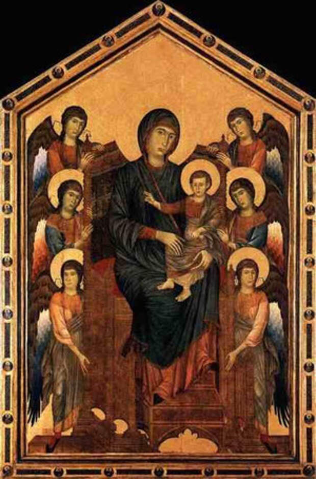 Мадонна, возведённая на Престол с Ангелами. 1290-95