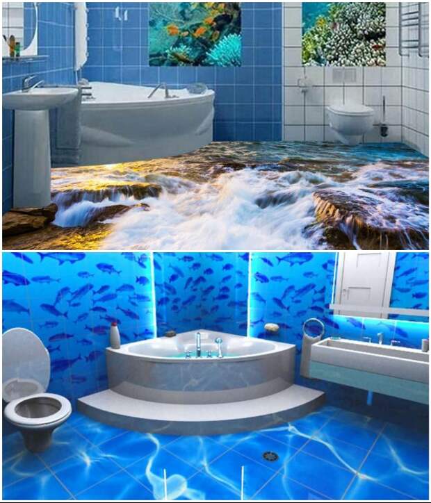 Ванная в морском стиле – довольно распространенный дизайн интерьеров. | Фото: designstilno.ru/ ru.dhgate.com. Ванная в морском стиле – довольно распространенный дизайн интерьеров. | Фото: designstilno.ru/ ru.dhgate.com.