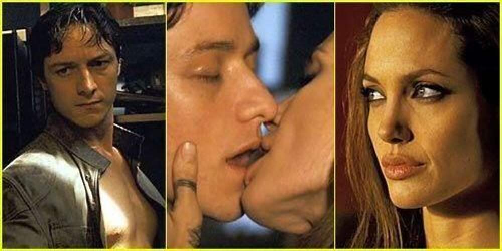 Анджелина Джоли Поцелуй С Братом
