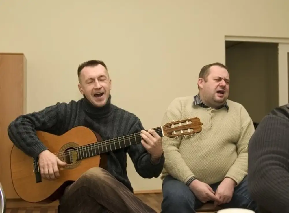 Два поляка. Два поляка поют.