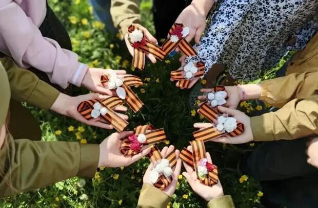 Патриотическая акция «Георгиевская лента» в Гиагинском районе