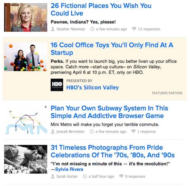 BuzzFeed Listicle
