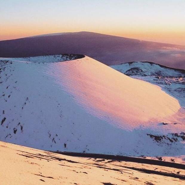 Снегопад на Гавайях (10 фото) Снегопад на Гавайях (10 фото)