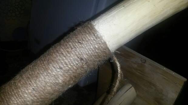 10. Продолжаю намотку кендыря 10. Продолжаю намотку кендыря животные, коты, своими руками, сделай сам