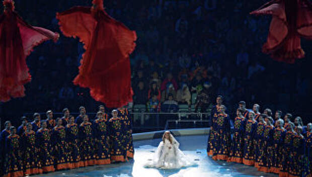 Певица Юлия Самойлова во время выступления на церемонии открытия XI зимних Паралимпийских игр в Сочи. Архивное фото