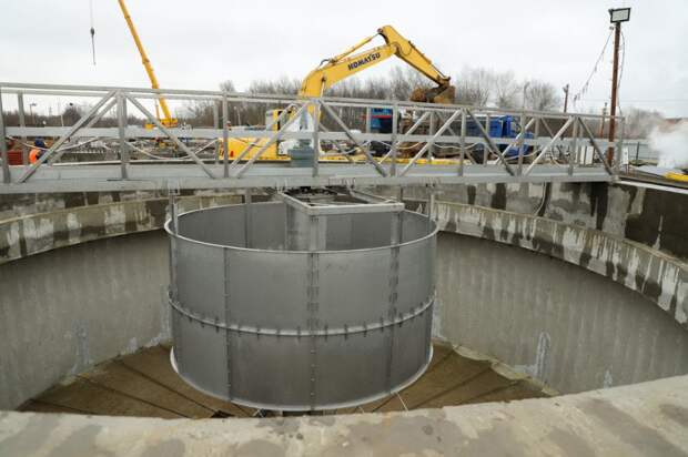 Готовность цеха механического обезвоживания осадка в Туле превысила 40%