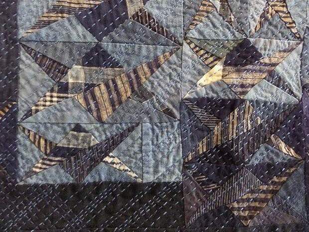 Деталь из стеганого одеяла Юмико Танака