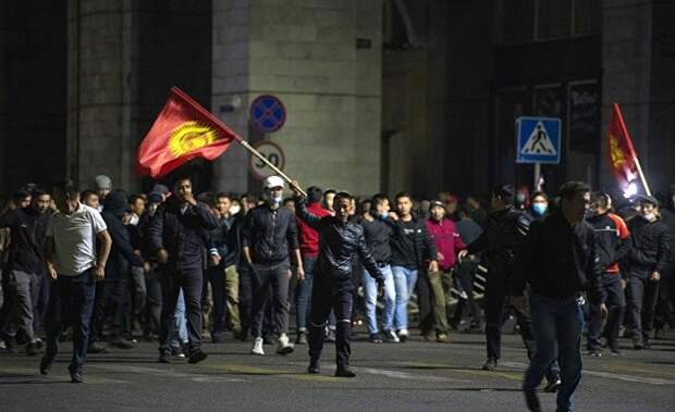 Акция протеста в Бишкеке