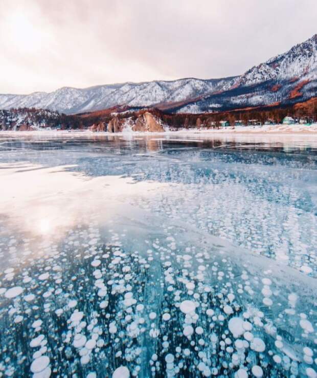Замерзший Байкал. Фантастика байкал, зима, красота, лед, прогулка, россия