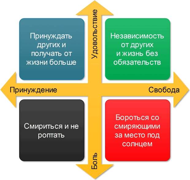 Цели и смысл жизни людей 1 типа