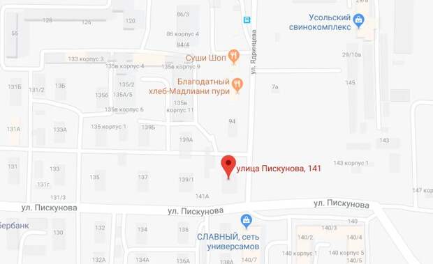 Пискунова карта иркутск