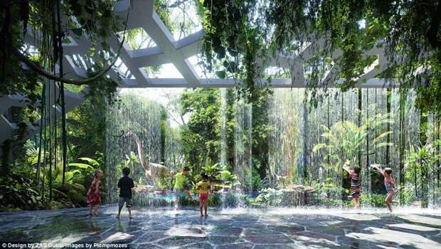 В Дубае планируется открытие первого в мире отеля с собственным тропическим лесом дубаи, лес, отель