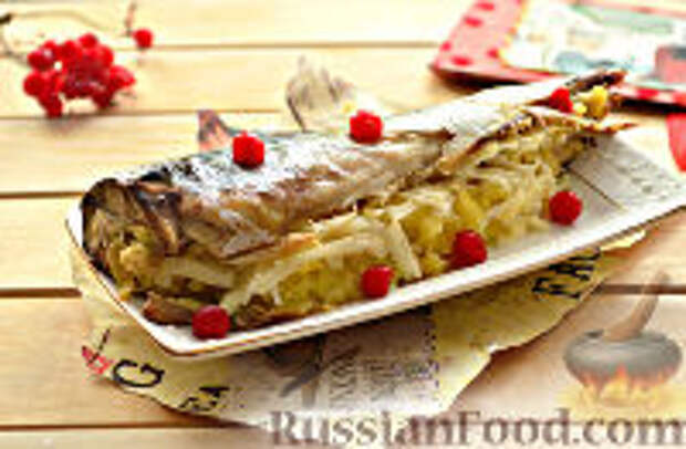 Фото к рецепту: Скумбрия фаршированная