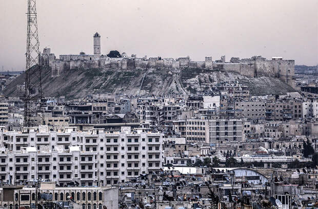Вид на цитадель Алеппо, 5 марта