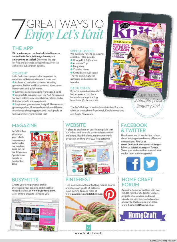 Lets Knit Issue 83 2014 - 紫苏 - 紫苏的博客 Lets Knit Issue 83 2014 - 紫苏 - 紫苏的博客