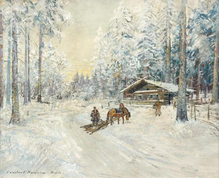 К. А. Коровин, «Зима. Лес», 1930-е гг.