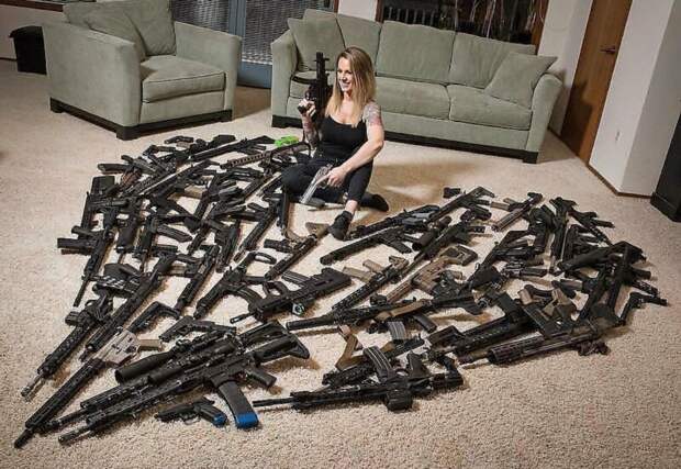 Как американцы любят оружие вооружение, интересное, коллекции, комнаты, оружие, сша, факты