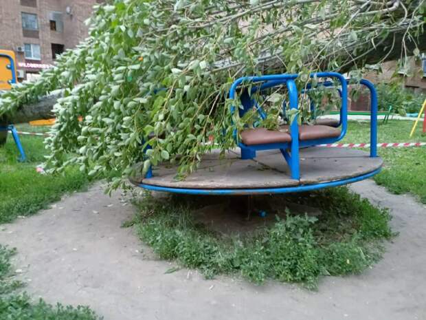 В Тульской, Белгородской и Воронежской областях прошел сильный ураган