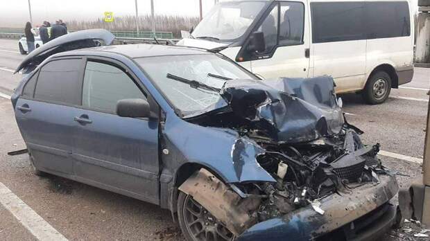 Семь человек пострадали в результате ДТП с микроавтобусом в Курской области