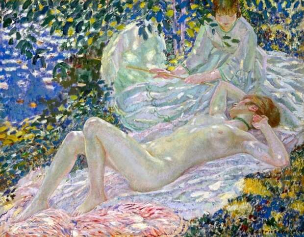 художник Фридрих Карл Фриске (Frederick Carl Frieseke) картины – 01