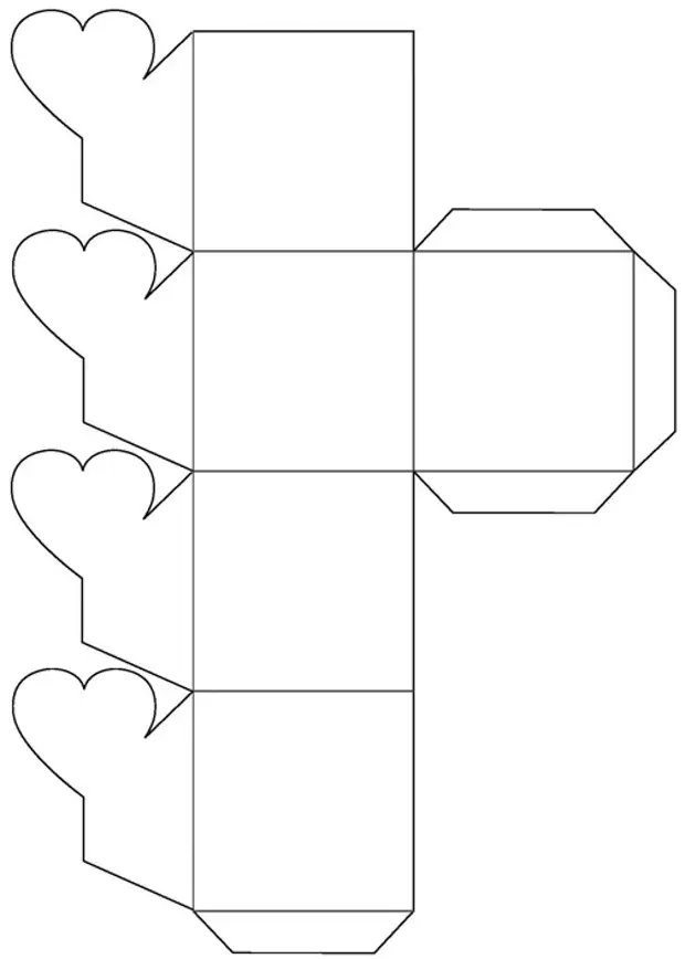 Как сделать коробку сердце из картона своими руками схема с крышкой