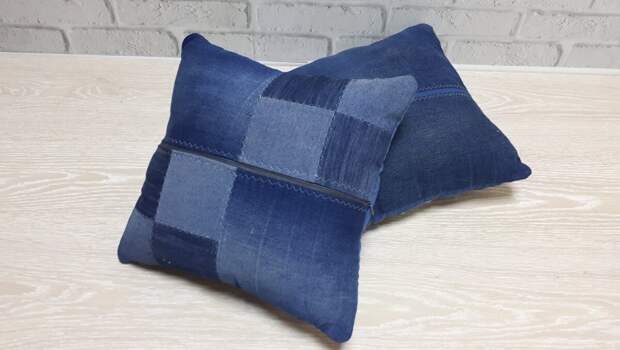 Писала, писала про пэчворк и решила - все, шью джинсовую подушку, сколько можно только одни чужие работы смотреть, пора и самой, что нибудь сотворить!-4