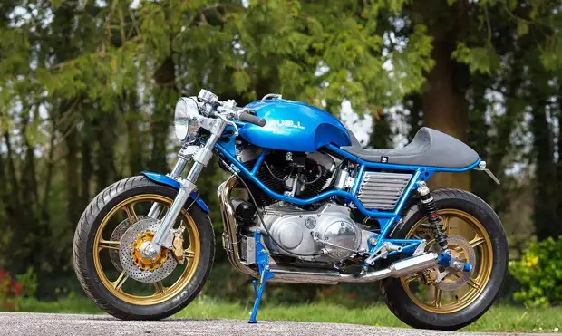 Двигатель от Buell Cyclone и рама Ducati Pantah. Кастом