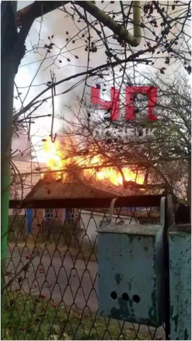 В Донецке на ул. Павла Беспощадного горел жилой дом