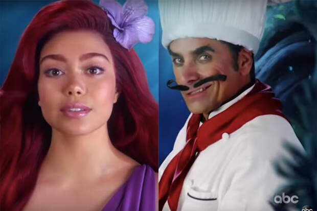Auli'i Cravalho, John Stamos, The Little Mermaid Live! | Photo Credits: ABC