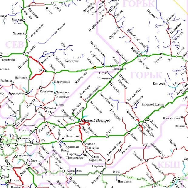Ржд карта нижегородской области