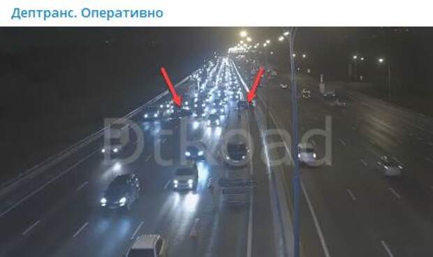 На МКАД между Дмитровским и Алтуфьевским шоссе произошла авария