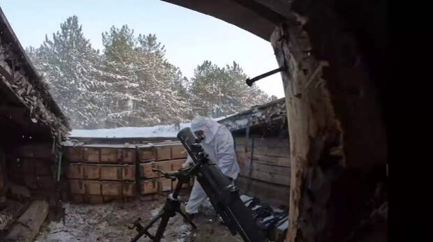 Минометный расчет мотострелкового соединения группировки войск «Днепр» уничтожил личный состав ВСУ в опорном пункте в Херсонской области