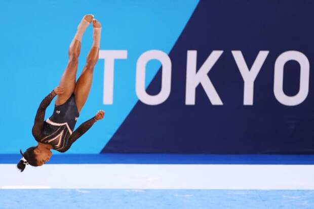 Simone Biles Tokyo Floor Routine Olympics