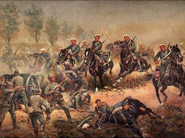Яростная атака спасшая русскую армию от уничтожения. Атака, возродившая древние принципы русской кавалерии