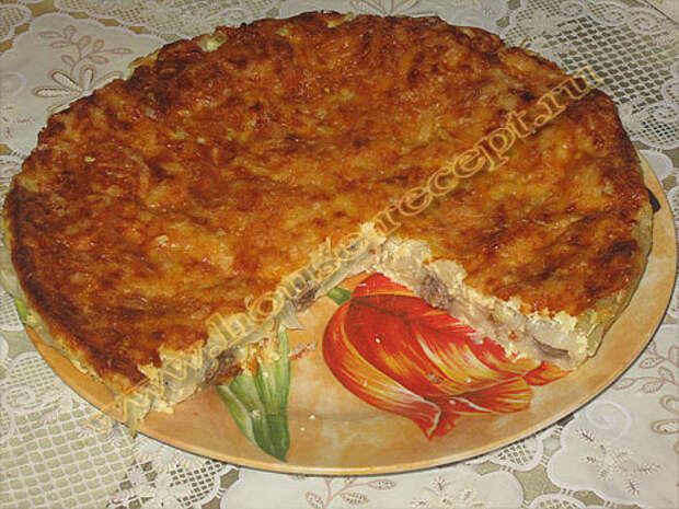 Пельменный пирог