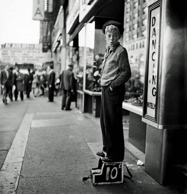 Чистильщик обуви, 1940 life, Стэнли Кубрик, звезды, знаменитости, режиссеры, фотограф, фотографии, юность гения